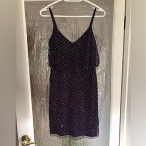 Adrianna Papell Sequin Blouson Dress - Size 2